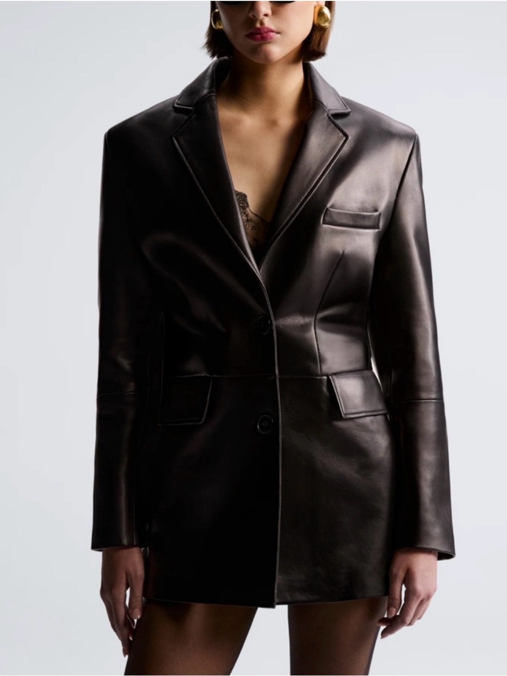 Cass Leather Jacket - Espresso